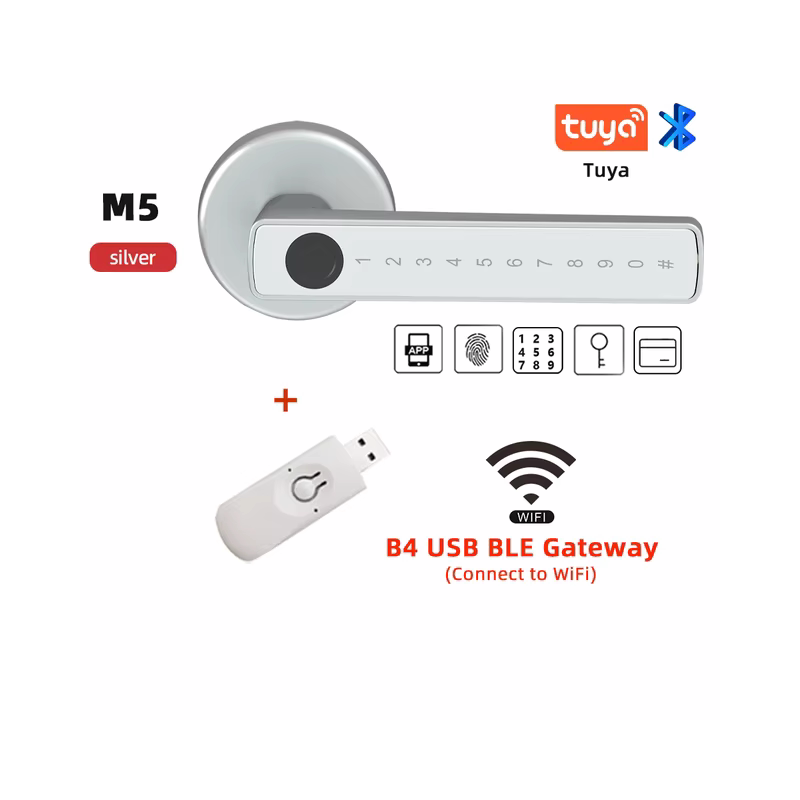 Fingerprint Door Lock white